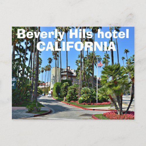 Beverly hills hotel Las Angeles California  Postcard