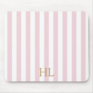 Beverly Hills Hotel Pink Stripe Mouse Pad