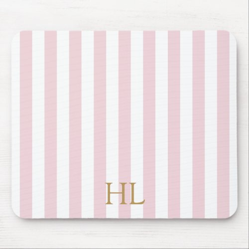 Beverly Hills Hotel Pink Stripe Mouse Pad