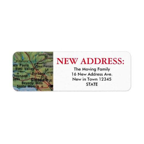 Beverly Hills New Address Label