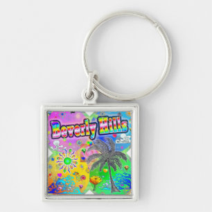 Beverly Hills Quadro Seasons Keychain