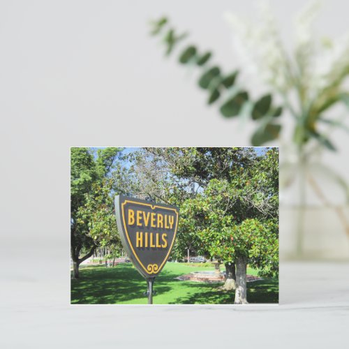 Beverly Hills sign Postcard
