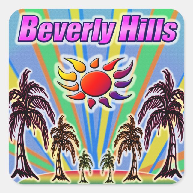 Beverly Hills Summer Love Sticker (Front)