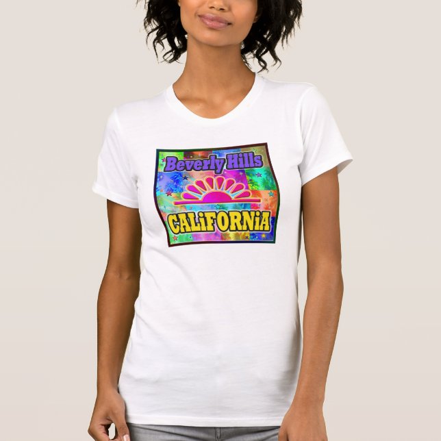 Beverly Hills Sun & Palms T-Shirt (Front)