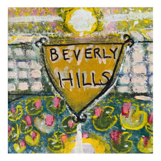 #BEVERLYHILLS #CALIFORNIA #USA #PAINTING ACRYLIC PRINT