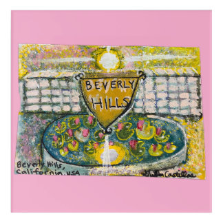 #BEVERLYHILLS #CALIFORNIA #USA #PAINTING ACRYLIC PRINT