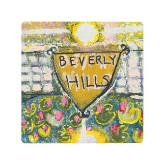 #BEVERLYHILLS #CALIFORNIA #USA #PAINTING METAL PRINT