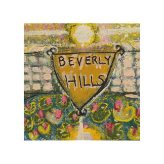 #BEVERLYHILLS #CALIFORNIA #USA #PAINTING WOOD WALL ART