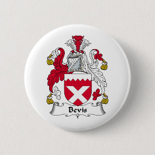Bevis Family Crest Pinback Button