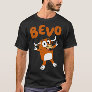 Bevo Longhorn Bull Funny Cartoon For Toddler Kids  T-Shirt