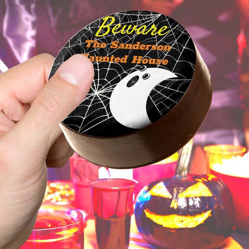 Beware Black Spider Weds  Ghost Halloween Party Chocolate Covered Oreo