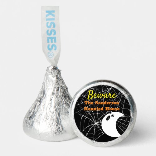 Beware Black Spider Weds  Ghost Halloween Party Hersheys Kisses