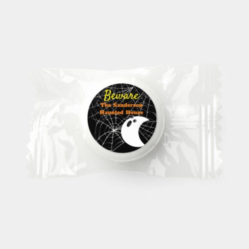 Beware Black Spider Weds  Ghost Halloween Party Life Saver Mints
