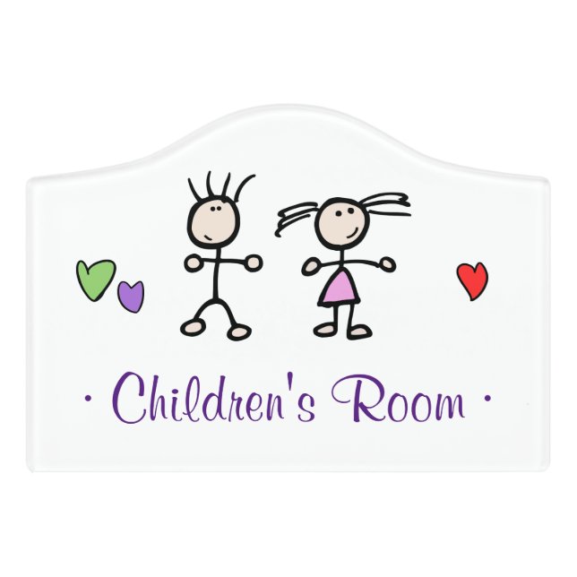 Beware Children! Door Sign (Small Crest Front)