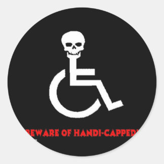 Beware Classic Round Sticker