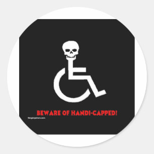 Beware Classic Round Sticker