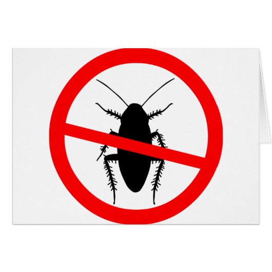 Beware Cockroaches Cards (Front Horizontal)