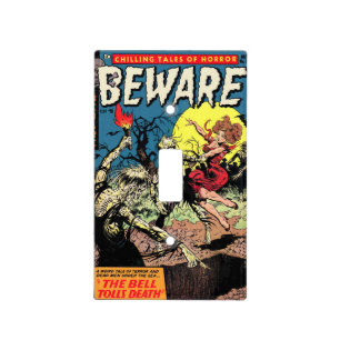 Beware Comic Light Switch Cover