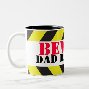 Beware Dad relaxing chevron workers mug