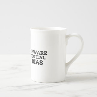 Beware Digital Bias Bone China Mug