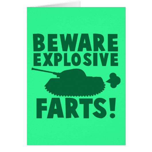 Beware EXPLOSIVE FARTS! Cards (Front)