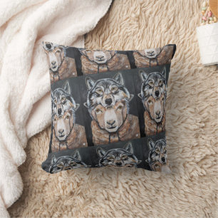Beware False Alphas Painting by Alfred Fox Throw Pillow