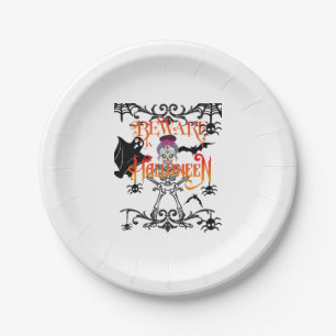 Beware Halloween Paper Plates