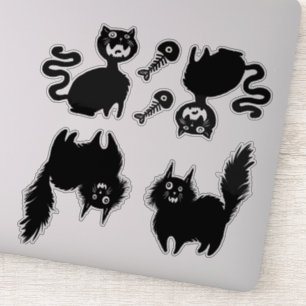 Beware Hungry Cats Sticker