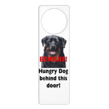 Beware, Hungry dog Doorhanger
