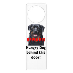 Beware, Hungry dog Doorhanger