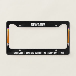 BEWARE! License Plate Frame