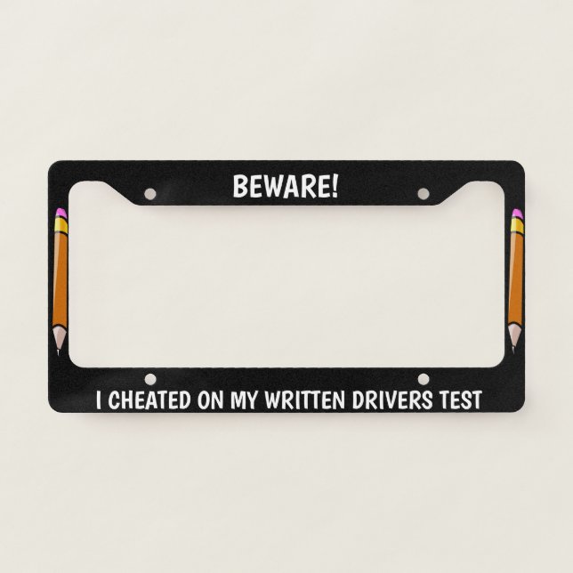 BEWARE! License Plate Frame (Front)