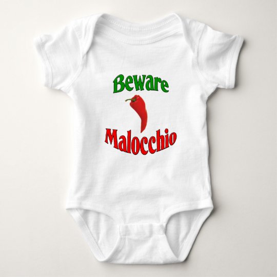 Beware Malocchio (Evil Eye) Baby Bodysuit