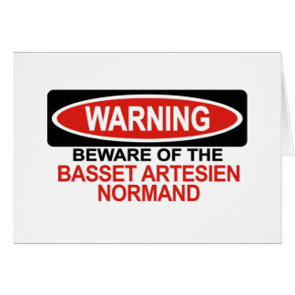 Beware Of Basset Artesien Normand Cards