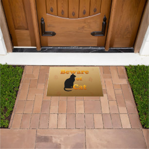 Beware of Cat Doormat