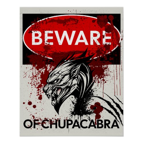 Beware of Chupacabra sign
