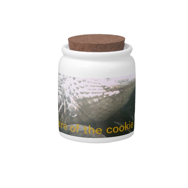 beware of cookie ator candy jar (Front)