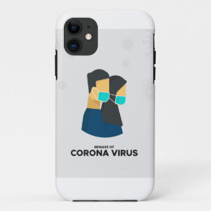 beware of coronavirus iphone case