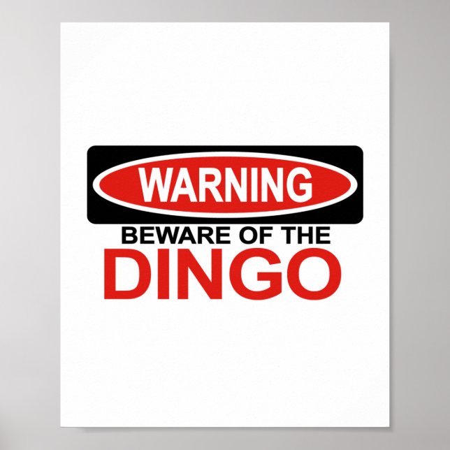 Beware Of Dingo Poster (Front)