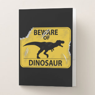 Beware of Dinosaur Pocket Folder