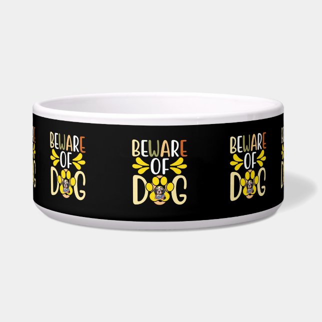 Beware Of Dog Bowl (Front)