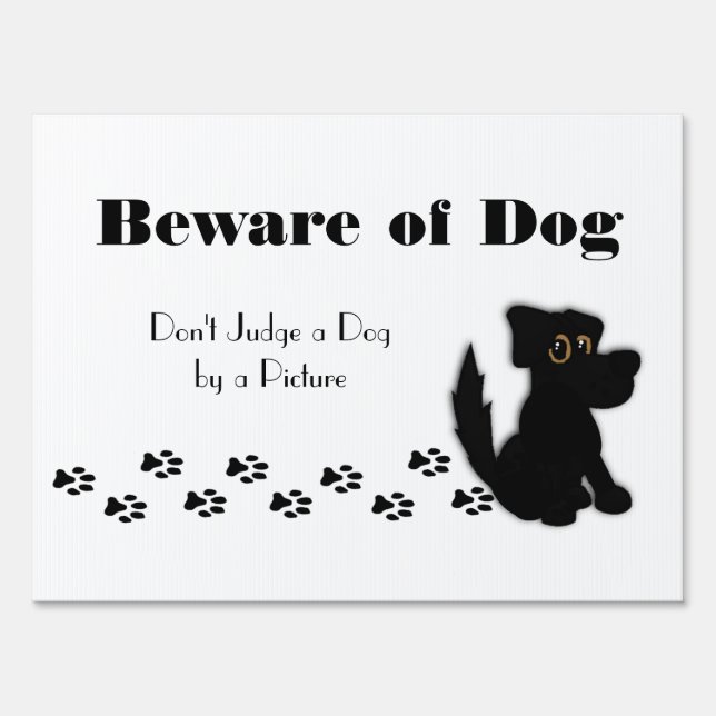 Beware of Dog / Business Info Sign (Front)