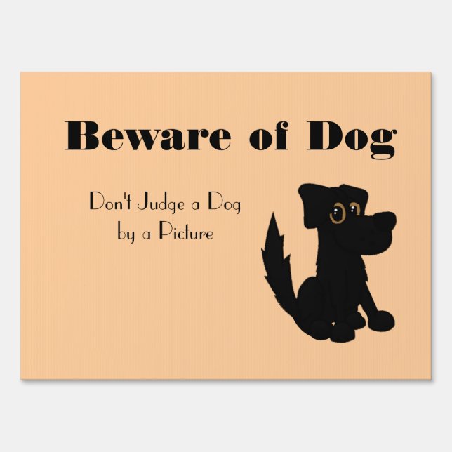 Beware of Dog / Business Info Sign (Front)
