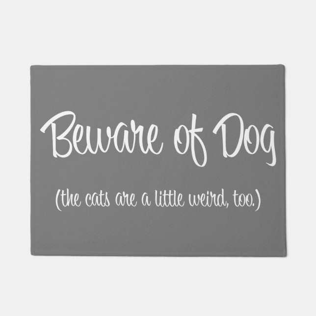 "Beware of Dog" Doormat (Front)