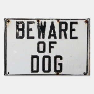 BEWARE OF DOG Lawn Sign