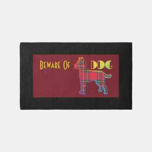 Beware Of Dog Outdoor Rug