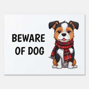 Beware Of Dog sign .Outdoor Sign