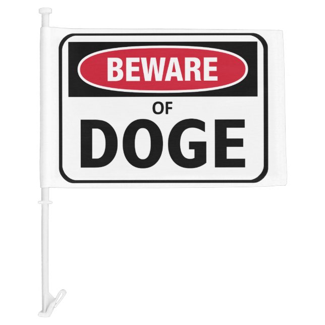 Beware of Doge Car Flag (Front)