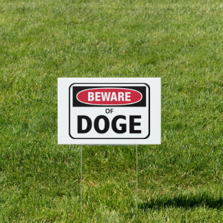 Beware of Doge Sign