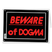 Beware of Dogma Atheist (Front Horizontal)